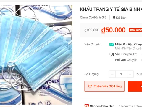 Dân buôn khốn đốn vì khẩu trang giảm giá giữa dịch Covid - 19